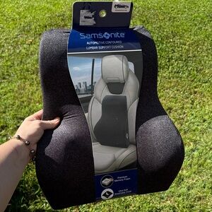 Samsonite Charcoal Lumbar Support Cushion